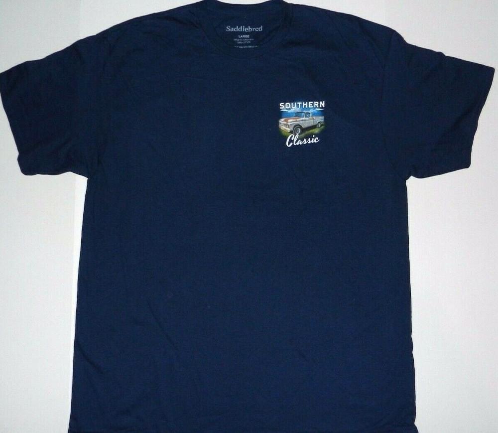 Southern Oldie Grafik mit einem Oldtimer-Pickup auf dem Rücken T-Shirt Neues Unisex-T-Shirt