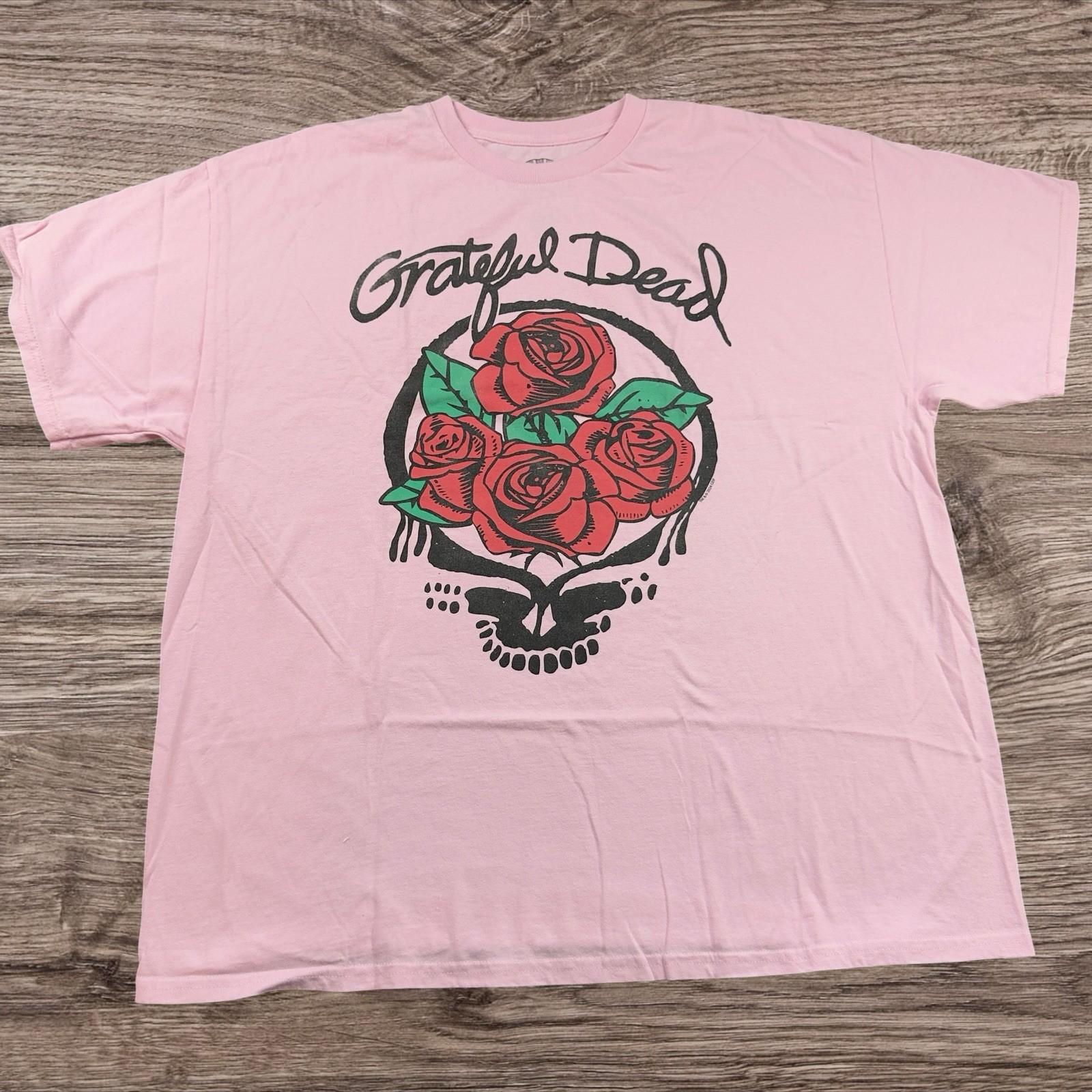Grateful Dead / Retro Graphic Adult Size X-Large Color Washed Pink Unisex T-Shirt XXL