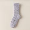 Women Winter Thickened Warm Not Foot Not Hair Coral Wool Home Sleep Tube Moon Socks