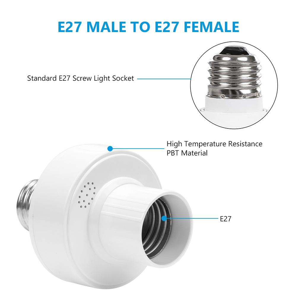 Controle Remoto Sem Fio E27 Soquete de Lâmpada Suporte de Lâmpada Alcance de 20M Para Lâmpadas LED Soquete de Lâmpada Kit de Interruptor de Luz Sem Fio AC180-250V
