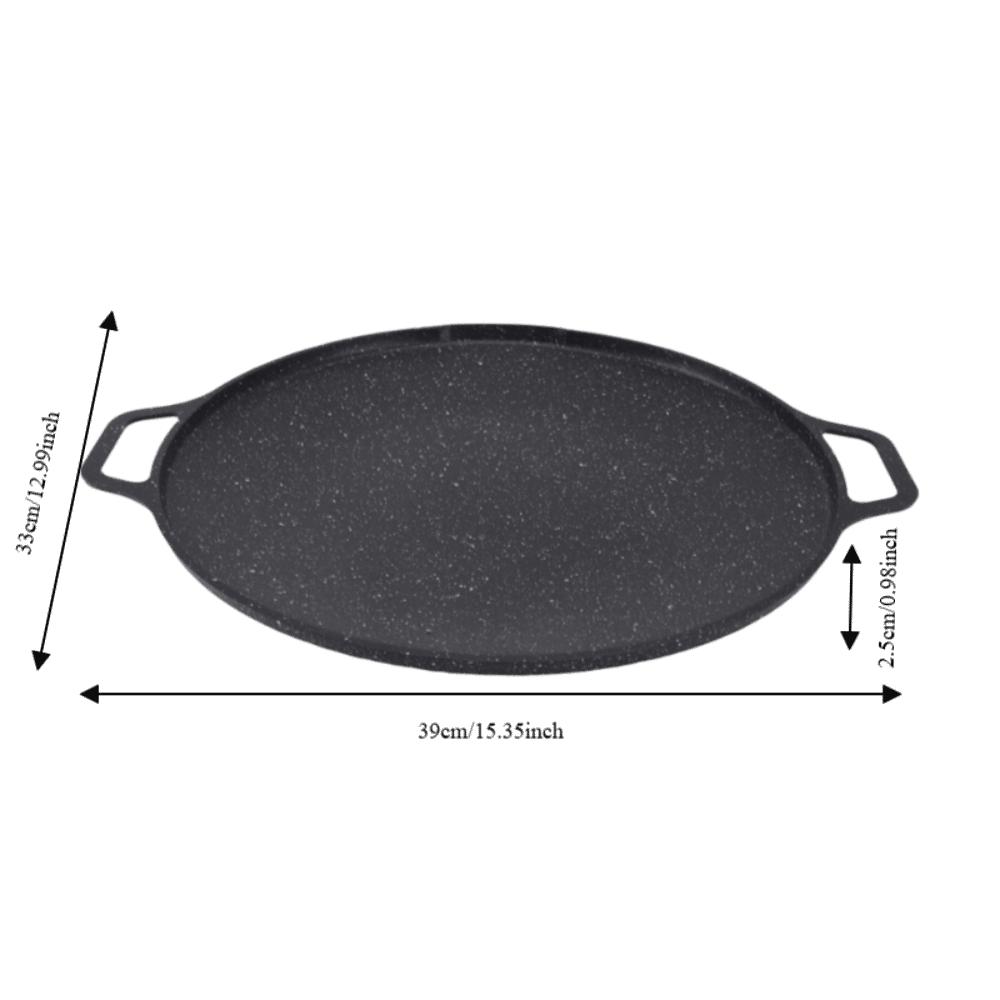 Non Stick Korean Grill Pan High Temperature Resistant Round Korean Grill Pan  Home Kitchen