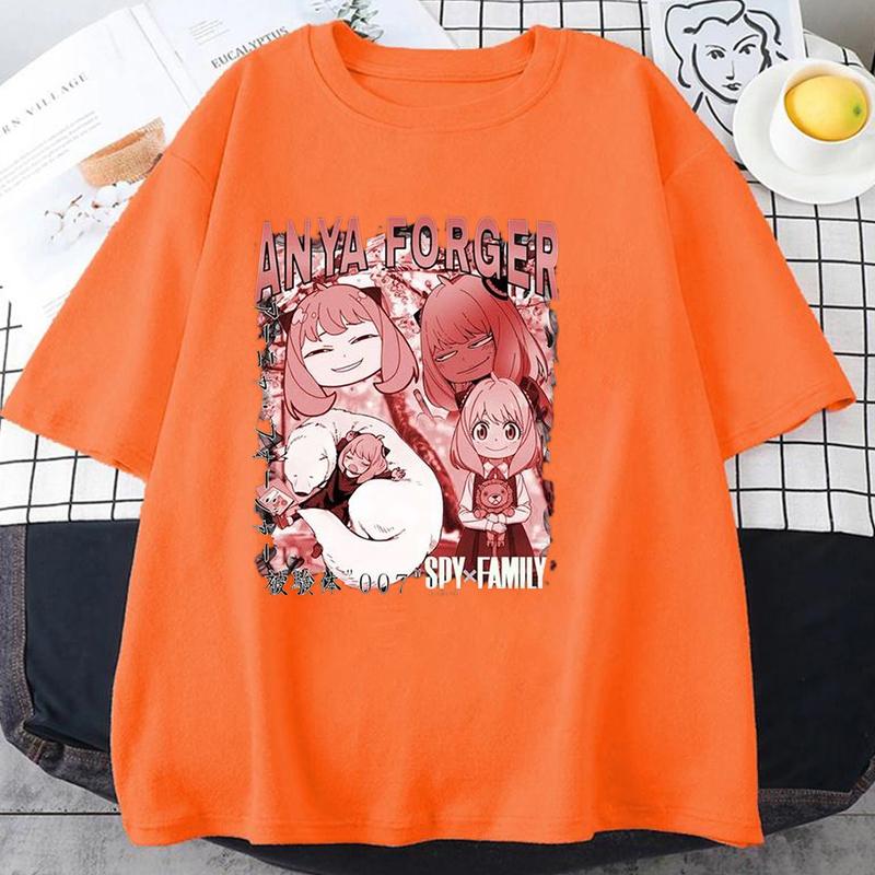 

Горячая аниме футболка мужская/женская забавная футболка с принтом Ани Форджер повседневная крутая уличная мода футболка личность хип-хоп топы 4XL