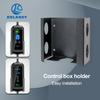 Kolanky Portable EV Charger Control Box Iron Holder EV Charging Wallbox Holder Easy Install for Electric Vehicle Charger