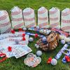 134 PCS Baseball Party Favors, 12 Set Goodie Bag, Mini Stress Balls, Baseball Stickers, Rubber Bracelets, Keychain, Tattoo Stickers, Slap Bracelets,