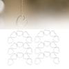 30pcs Hollow Frame Pendants Resin Craft Open Bezels Jewelry Necklaces Earrings Making Supplies