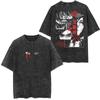 Cartoon Spell Battle Oversized Retro 3D Printed Loose Large Round Neck Cotton Short Sleeve T-Shirts Men’s