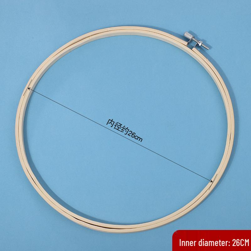 Handmade DIY Cross-Stitch Round Moso Bamboo Embroidery Hoop Frame Holder