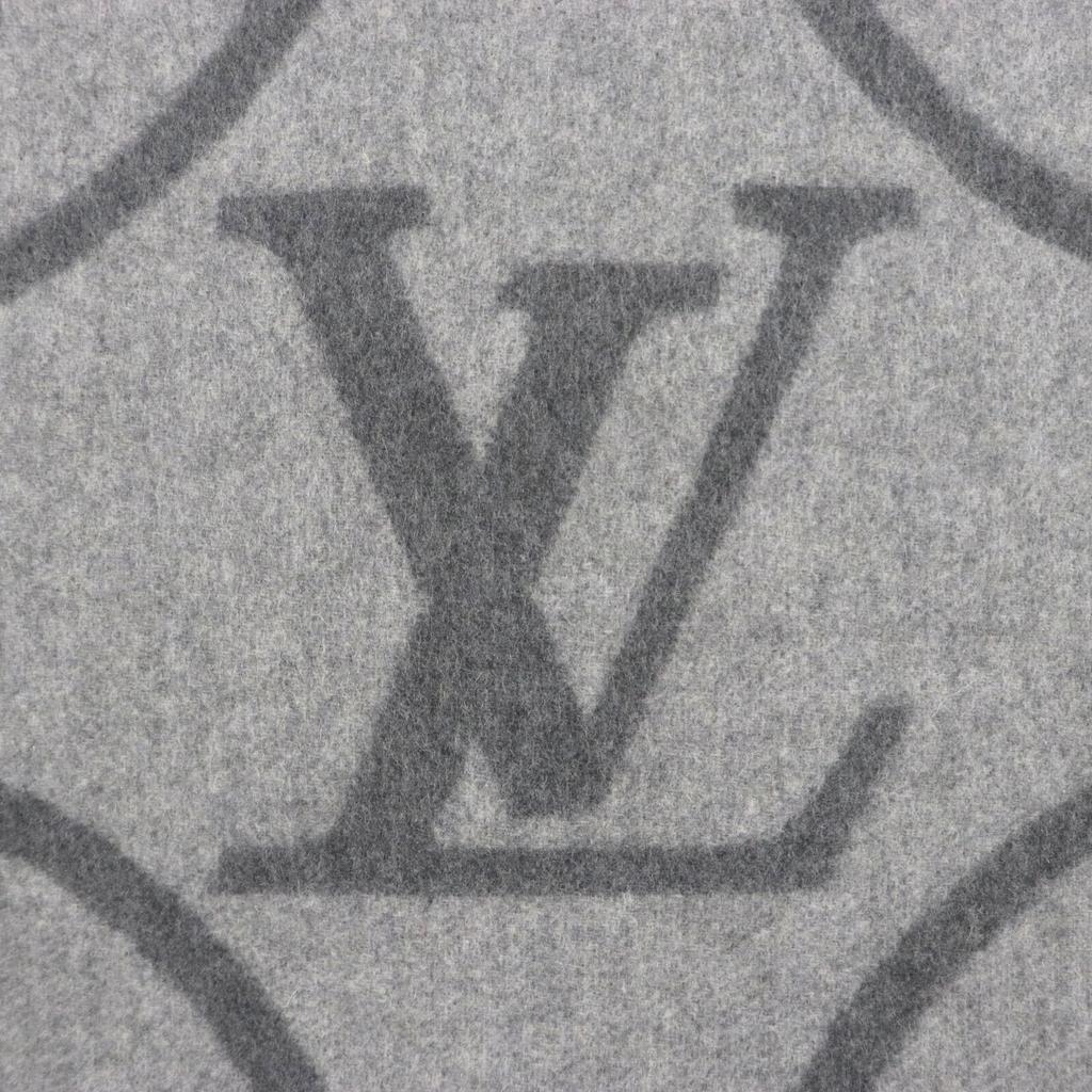 Excellent LOUIS VUITTON Scarf Echarpe earmuffs gray cashmere mens R96950 Used