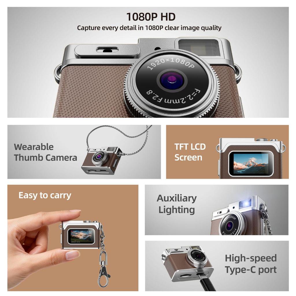 Mini G1 Thumb Camera: Compact Photography & Recording for Students and Parties