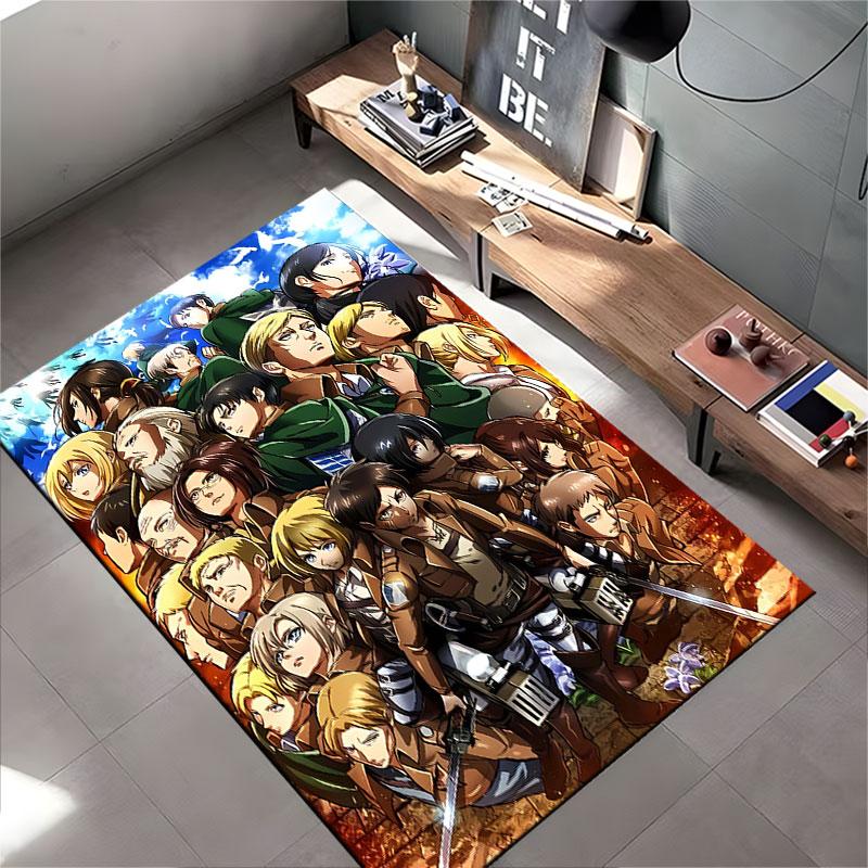 Attack On Titan Character Design Suitable As a Non-slip Mat for the Living Room or Bedroom Sofa