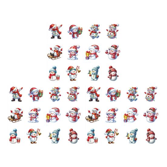 Christmas Snowman Ornaments Cartoon Snowman Hanging Decoration Xmas Tree Wooden Crafts for Tree Car Holiday Home Decor