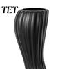 Resin Flower Vases for Home Decor Minimalist Twisted Vase, Modern Ribbed Decorative Container, Creative Vase Floral Arrangement Holder Table