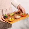 8 Stück Gewürzschälchen im japanischen Stil Transparentes Saucenschälchen Vorspeisenteller Obstsalatschüssel Dessert