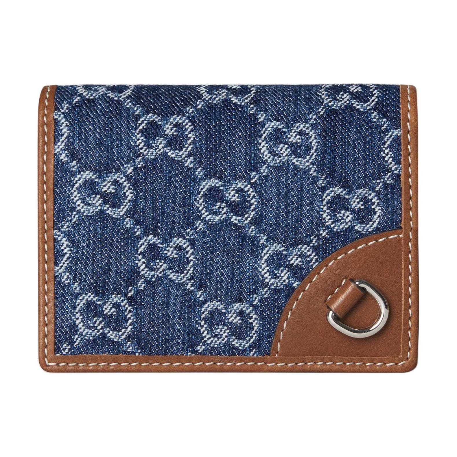 Gucci GG Emblem Logo Print Denim
