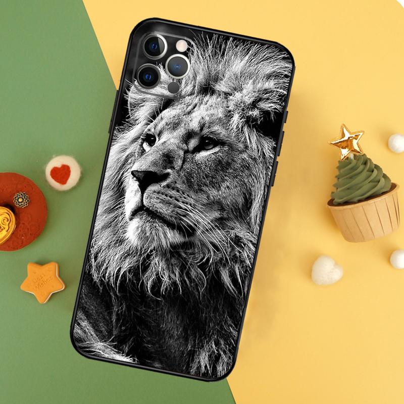Leopard Tiger Lion Animal Phone Case For iPhone 17 16 14 13 12 11 15 Pro Max 12 13 Mini 16E 17 Air Shockproof Cover