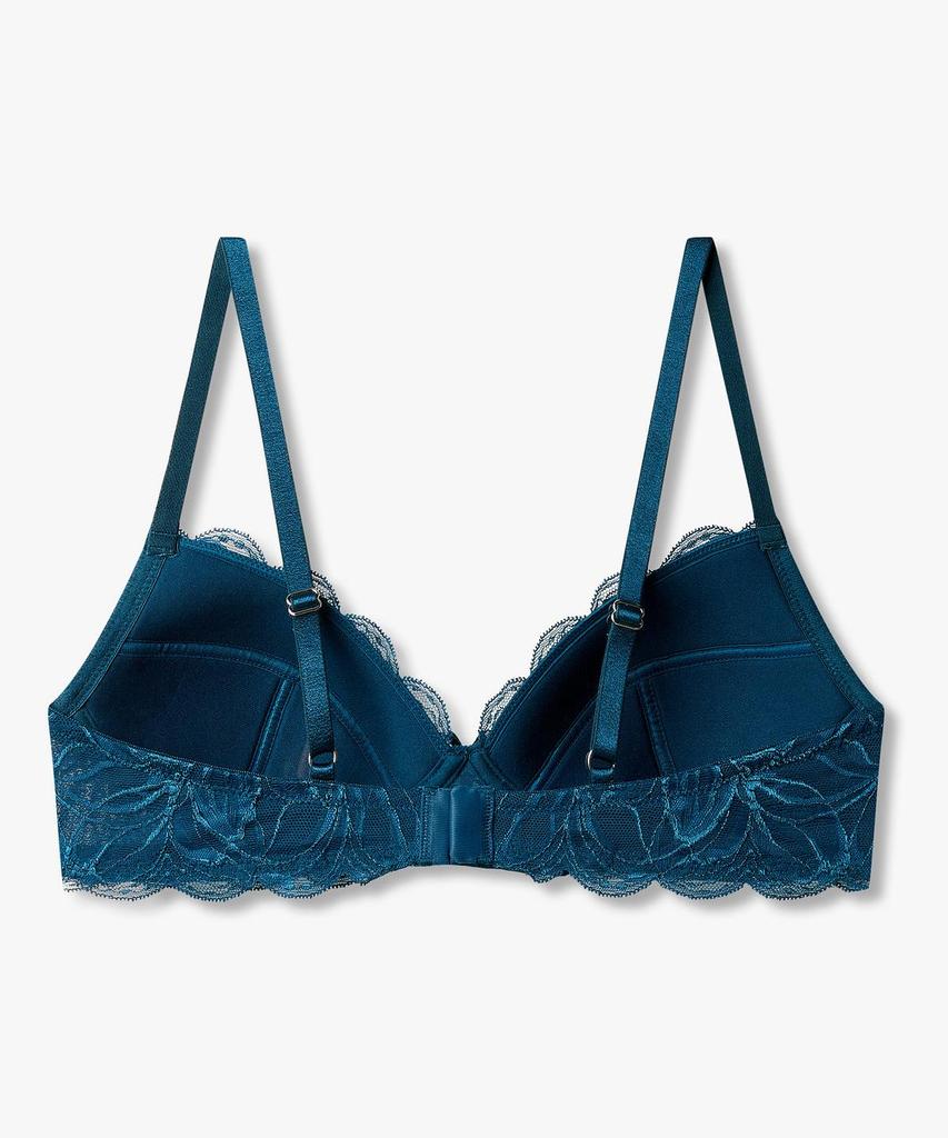 EMPORIO ARMANI UNDERWEAR Women'S Lace Patch Bralette Bra_Ocean 0826381518