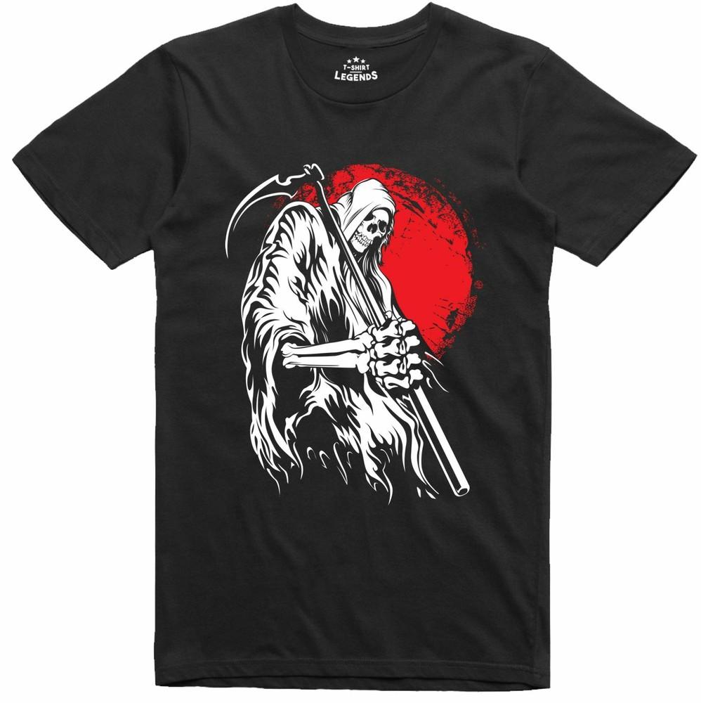 

Grim Reaper Halloween Costume Design 100% Cotton T Shirt 4XL