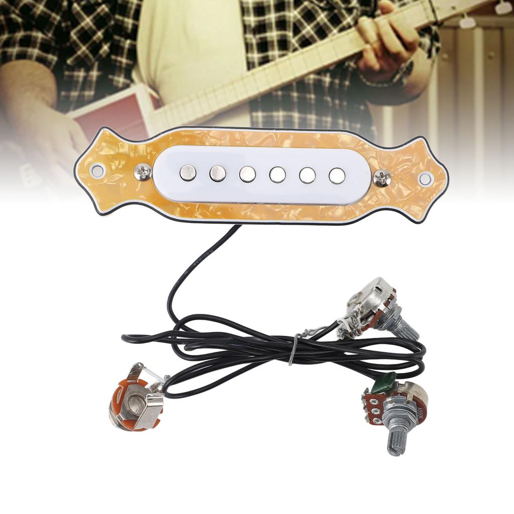 6 St  Single Coil Pickup Prewired Electric Guitar Pickup Replacement with Volume and   Controls
