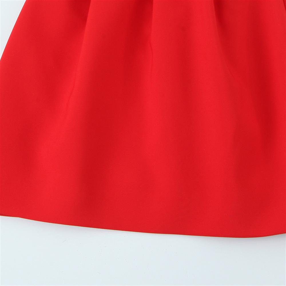 2025 Spring Women's Sweet Slim V-Neck Wide Hem Suspender Dress