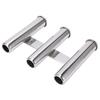 3 Tube Boat Fishing Rod Holder 304 Stainless Steel Fishing Rod Rack for Marine Yacht Ships