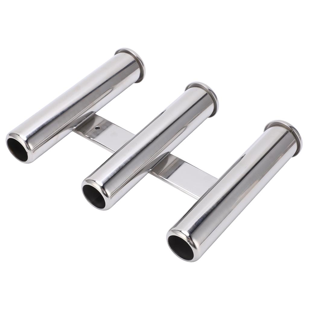 3 Tube Boat Fishing Rod Holder 304 Stainless Steel Fishing Rod Rack for Marine Yacht Ships