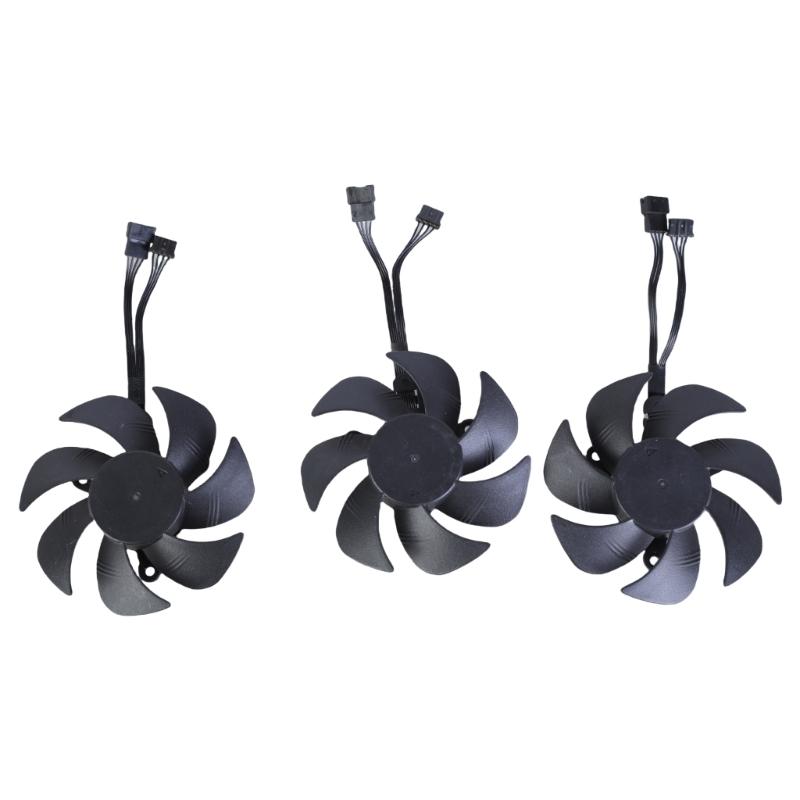 

Graphics Card Cooling Fan For RTX3060 Video Card Optimaled Cooling 4Pin PLA09215S12H Quiet Fan 3PCS 1