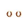 Elegant Angora Red Zircon Square Earrings - Sophisticated and Versatile Design