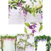 Lifelike 2x Artificial Wisteria Flower Vine With Stunning Colors For Home Decor