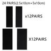 12/24pairs Heavy-Duty Double Sided Adhesive Mounting Strips Interlocking Tape  Reusable Sticky Back Tape for Hanging Organizing