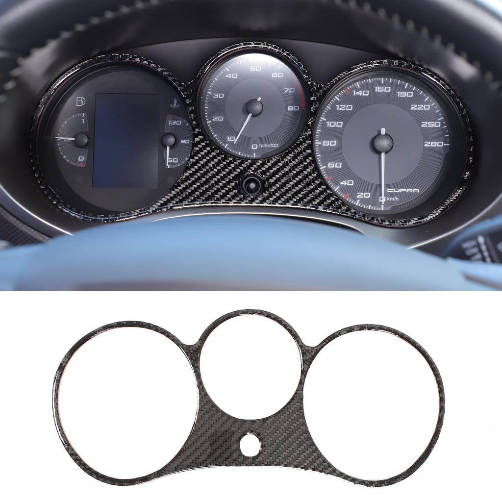 Soft Carbon Fiber trument Panel Trim Sticker For SEAT Leon 1P 2008-2012