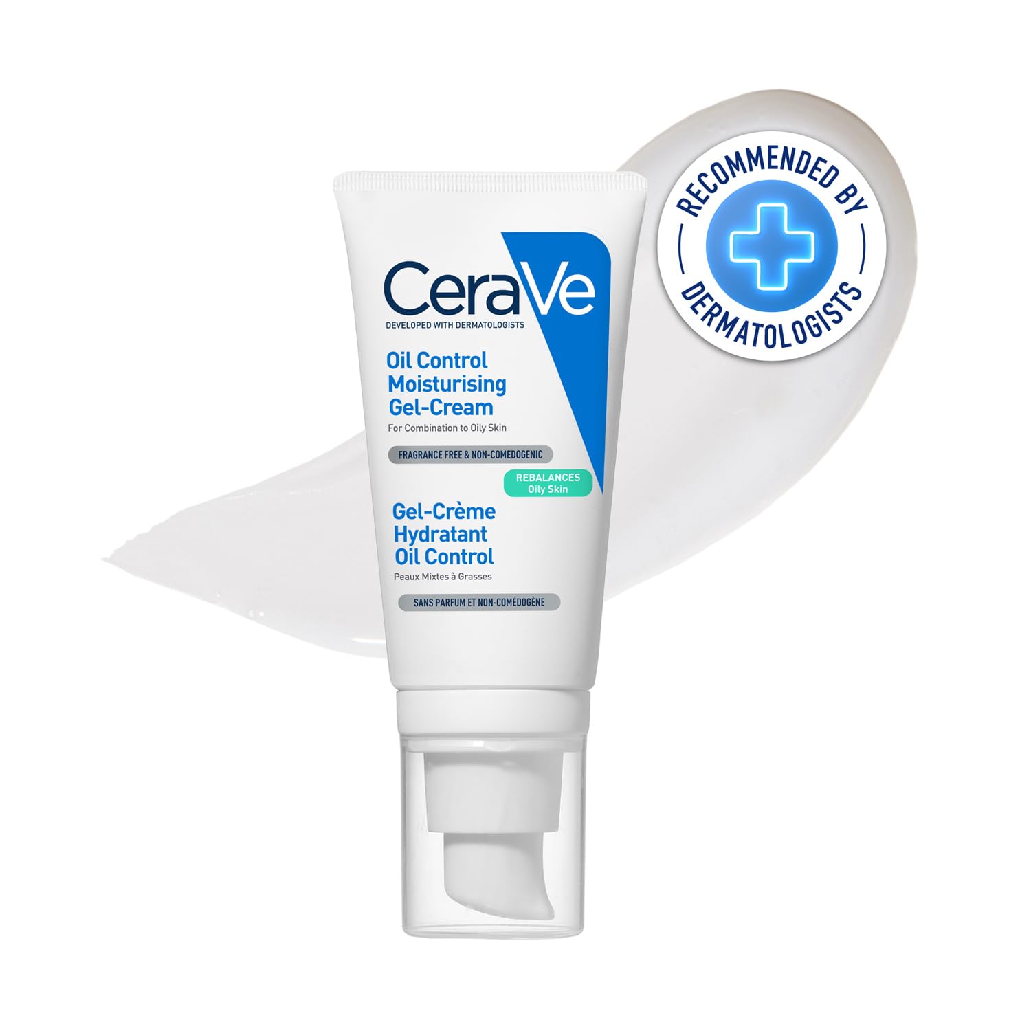 CeraVe Oil Control Gel Cream lightweight Moisturizer for Oily & Combination Skin with Ceramides, Hyaluronic Acid & Niacinamide | Dermatologist Re