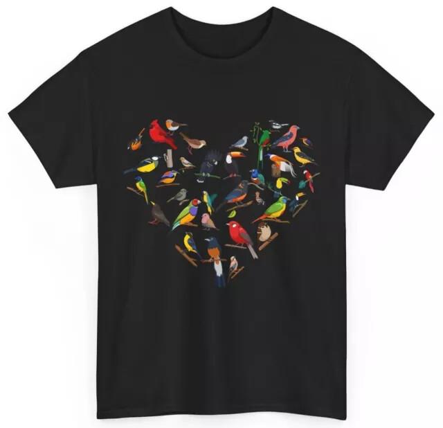 Birdwatcher Shirt Birdwatching Birding Lovers Heart Birding Women Men Tshirt Unisex T-Shirt XXXL