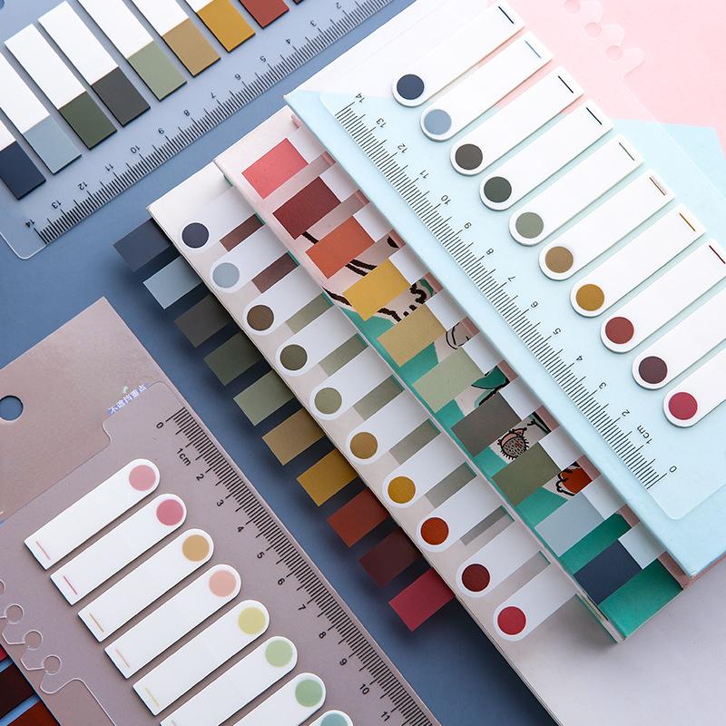 Сплошной цвет липкие этикетки для заметок с индексом для книг — фото 3