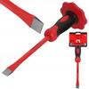Flat cutter with rubber cover CrV STEEL QUALITAT 250mm Vorstahl