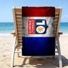 Lyon Football Crest Printed Beach Towel, Super Soft Microfiber, Perfect Gift Birthday, for Pool, Beach, Travel, for Family and Friends