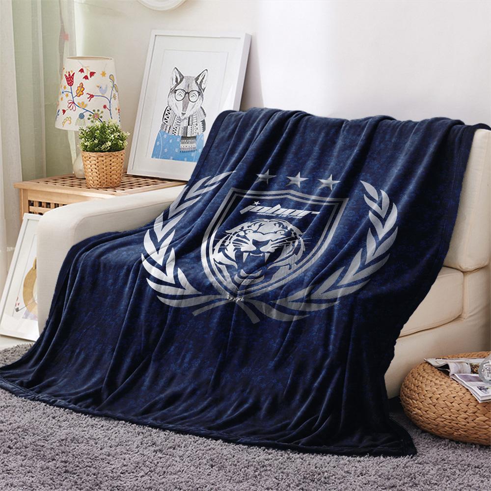 Johor Darul Ta'zim FC  Print Flannel Blanket, High quality Comfortable for All Seasons, Home Decor, Warmth and Comfort