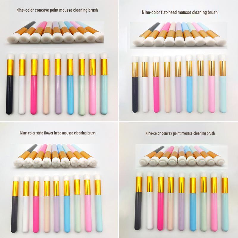 Angled Nose Shadow & Eyelash Cleaning Brush - Blackhead Remover, Makeup & Beauty Tool