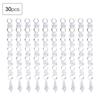 30PCS Acrylic Transparent Small Clear Crystal Strands Gems Bead Curtain for Light Pendant Wedding Home Decoration