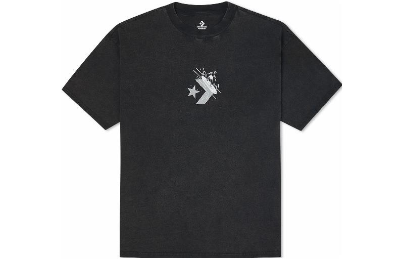 Converse Set in Sleeve T Shirt Men s Black 10022772-A03 S