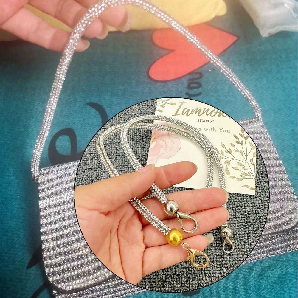 1PC Rhinestone Short Strap Replacement Belt Bag Handle For Handabg Casual Purse Straps Bag Accessories