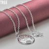 925 Sterling Silver Tree of Life Pendant Necklace Fashion Wedding Jewelry