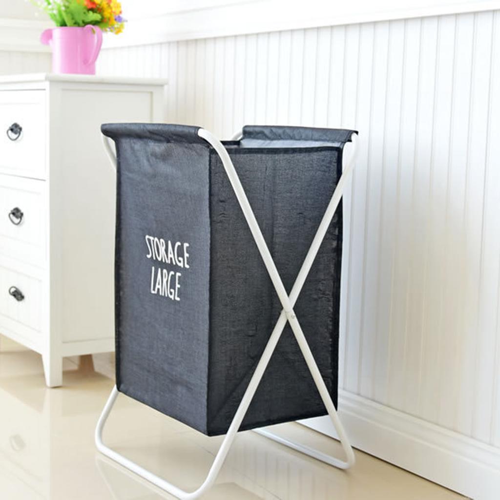 Laundry Hamper Basket with Iron , Durable Dirty Clothes Bag for Bathroom Bedroom Home, 14. 13.58