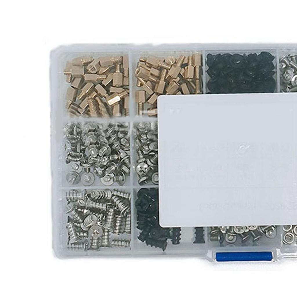 502-teiliges Computer-Schrauben-Sortimentsset Kohlenstoffstahl Abstandshalter Unterlegscheiben-Kit für Gehäusereparatur und