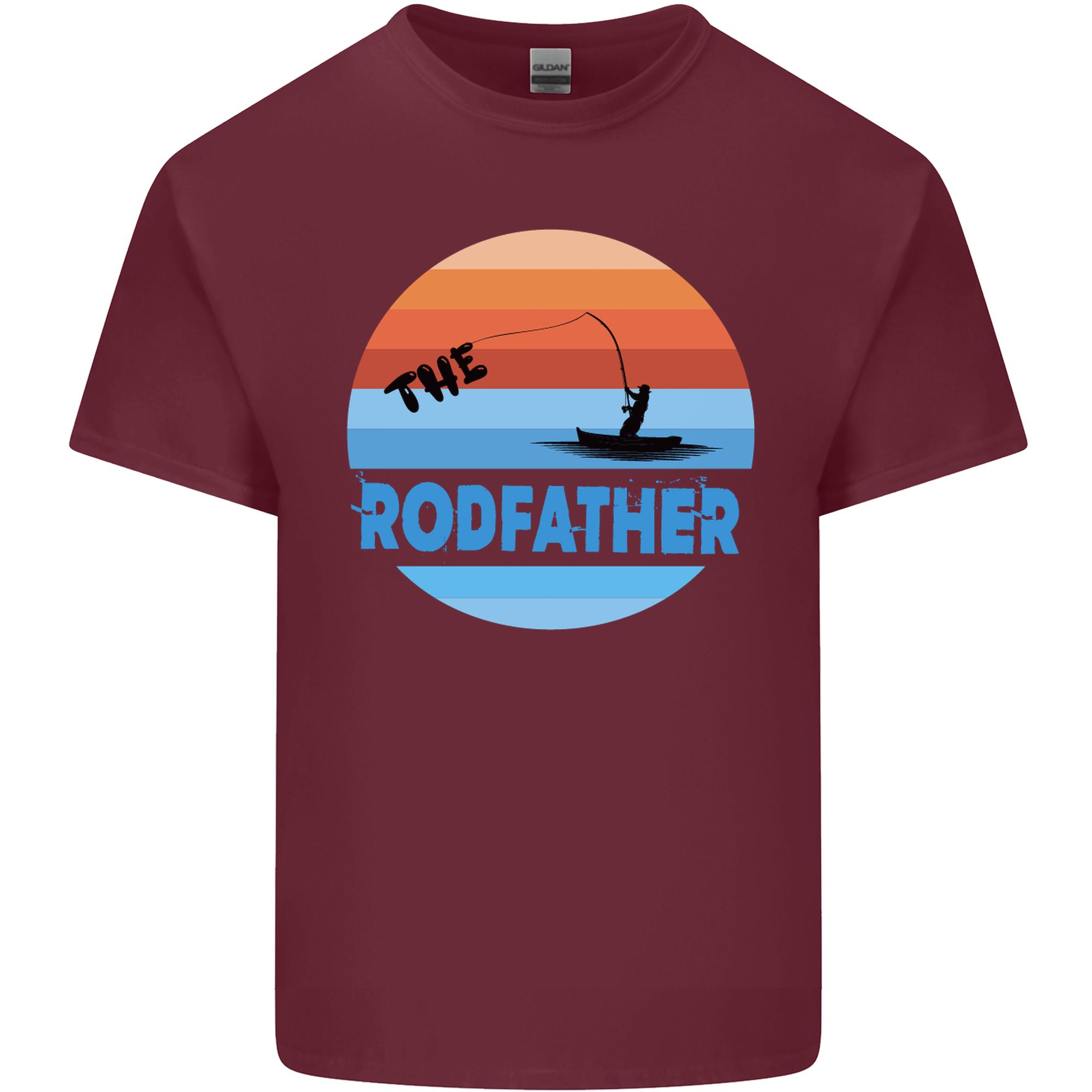 The Rodfather Funny Fishing Rod Father Unisexs Light Cotton TShirt S