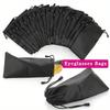 50pcs Ultra Fine Microfiber Sunglasses Pouch Dustproof Eyewear Bags with Drawstring Lightweight Durable Travel Storage Pouch