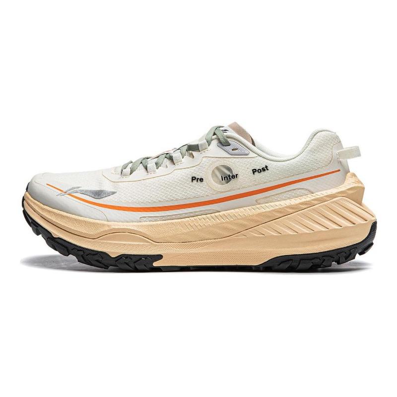 LiNing × SOULLAND Dilu men low-top running shoes off-white BOOM cushion stable supportive ARNU003-22 41