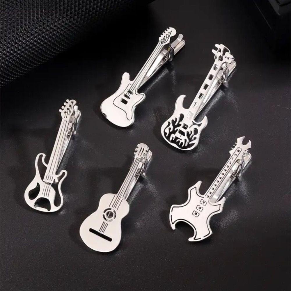 Instrument Music Note Tie Pin Treble Clef Piano Necktie Buckle Guitar Tie Clip  Concert Accessories