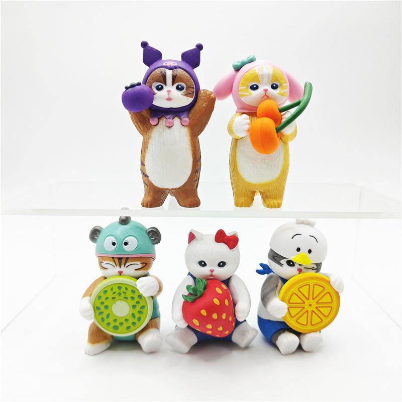 

Кошка Очаровательные Фруктовые Фигурки ПВХ Коллекционные Игрушки Фигурки-Сюрпризы Гашапон
