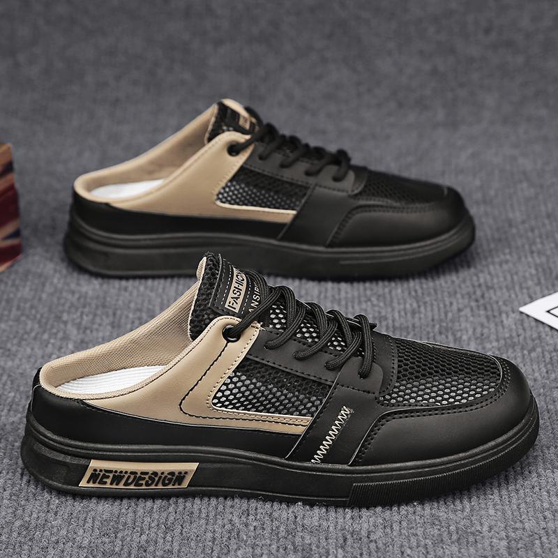 

Чоловічі сандалі 2024 нові літні сітчасті порожнисті м які підошви молодіжні спортивні для відпочинку пляжні 44