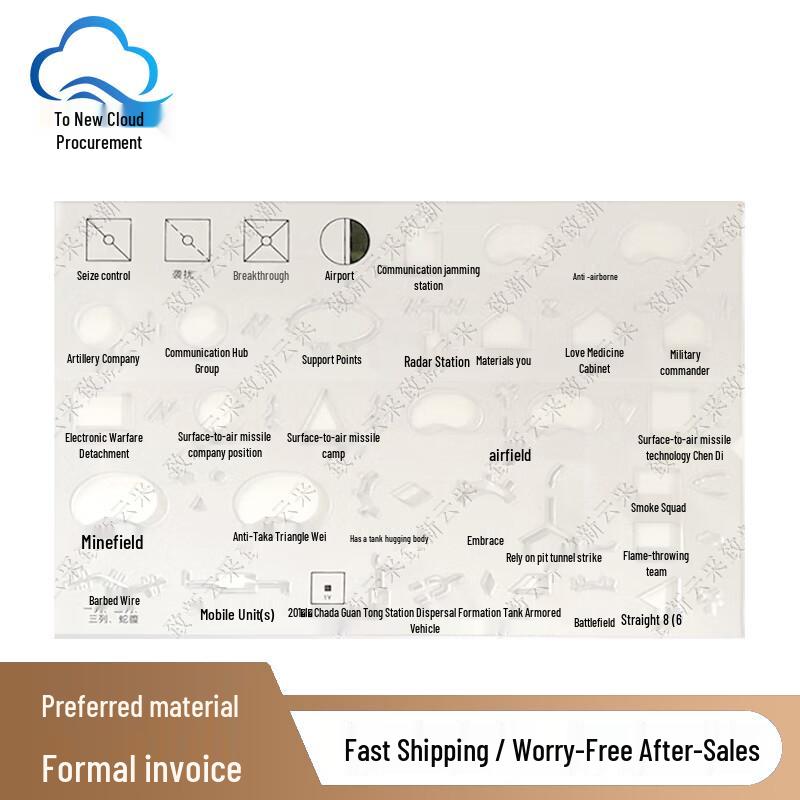 Zhixin Yuncai Tactical Plotting Drawing Rulers